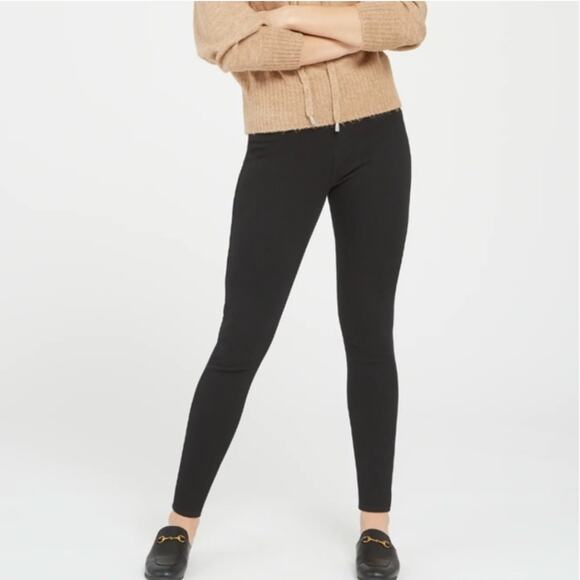 Spanx Jeanish Ankle Leggings Black Medium - Picture 1 of 9